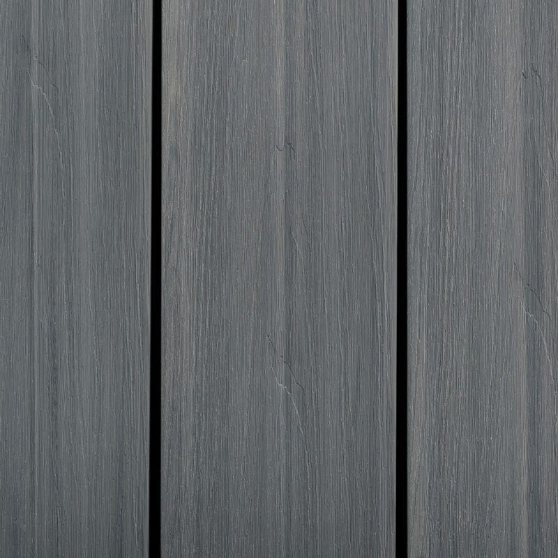 Trall Silver/anthracite 23x140x2800mm, Wpc, Mantlad, 2-färg Färg: Silver/Anthracite