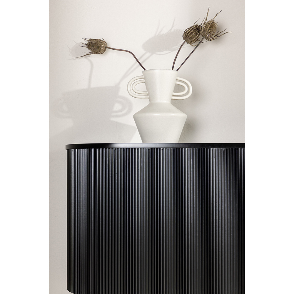 Sidobord Venture Home Loca Svart Vägghängt Bord med Skåp