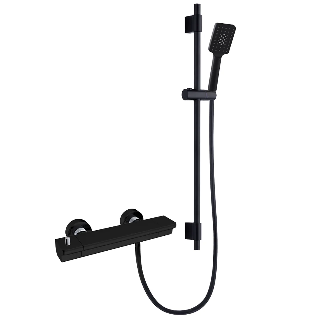 DUSCHSET SKUR MED DUSCHBLANDARE STIMMA 150CC SVART Svart