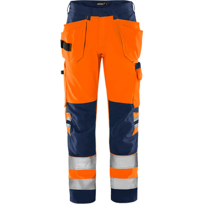 Varselorange/Marinblå