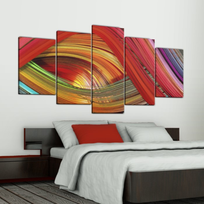 Tavla Arkiio Colorful Strips Abstraction