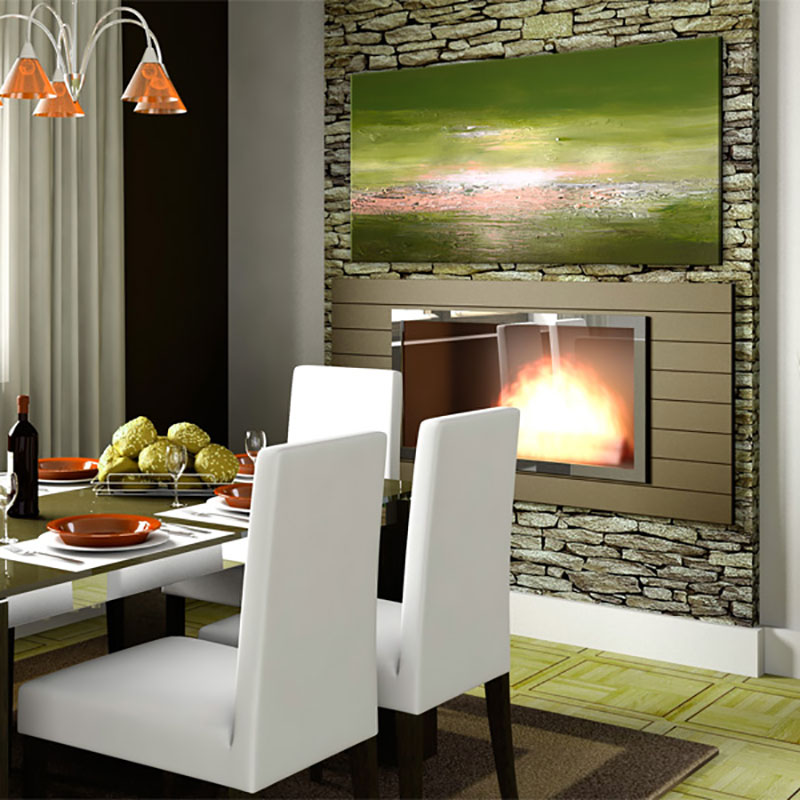 Handmålad Tavla Arkiio  Öppet Hav 120x60