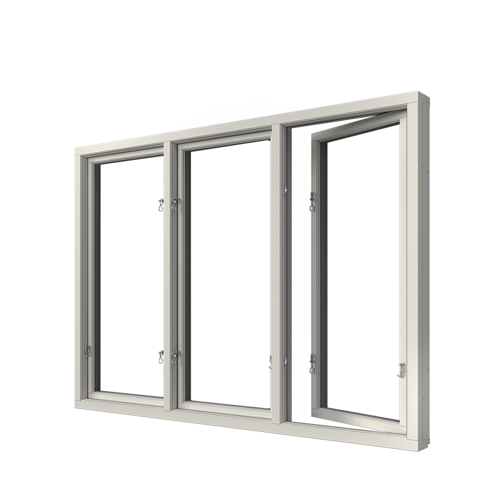 Sidohängt Fönster Elitfönster Elit Retro 3-Glas Aluminium 3-Luft