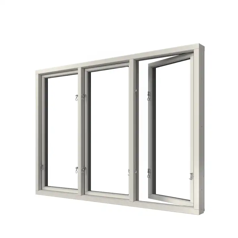 Sidohängt Fönster Elitfönster Elit Retro 3-Glas Aluminium 3-Luft