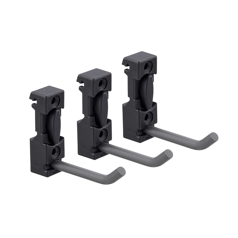 Krok Elfa Garage+ För List 3-pack