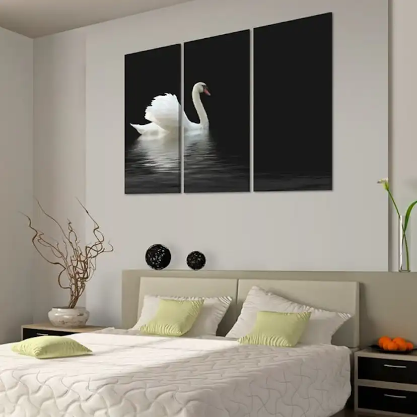 Tavla Arkiio A Lonely White Swan