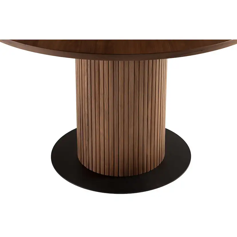 Matbord Bark Noira Runt Bord 120cm med Ribbor