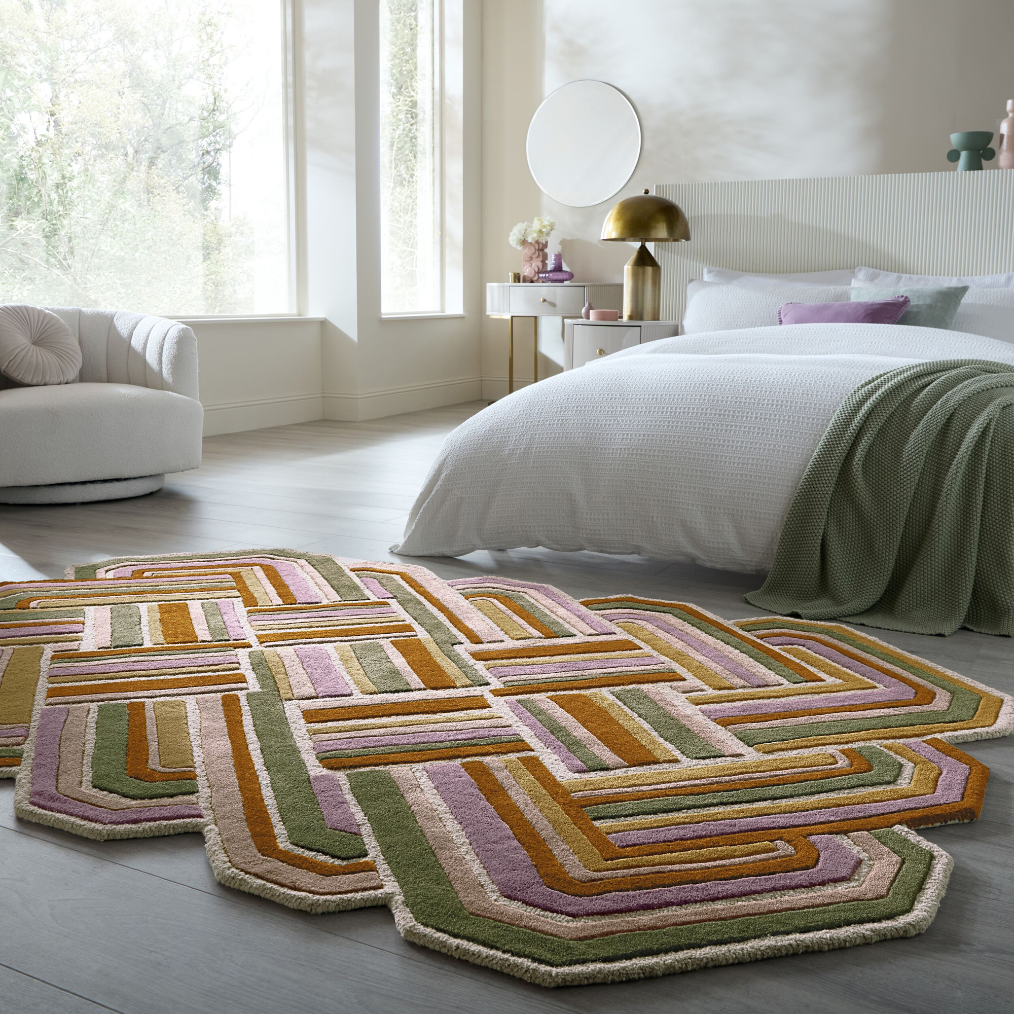 Rektangulär Matta Flair Rugs Lattice Shaped Wool