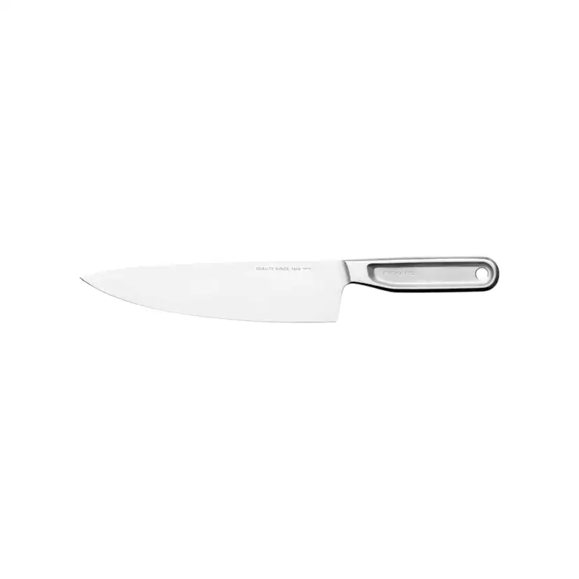 Fiskars Kockkniv All Steel – 20 cm Allroundkniv i Helgjutet Rostfritt Stål