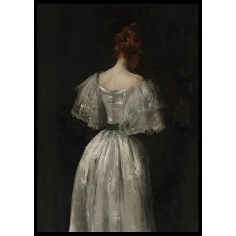 Poster Gallerix Seventeenth Century Lady By William Merritt Chase