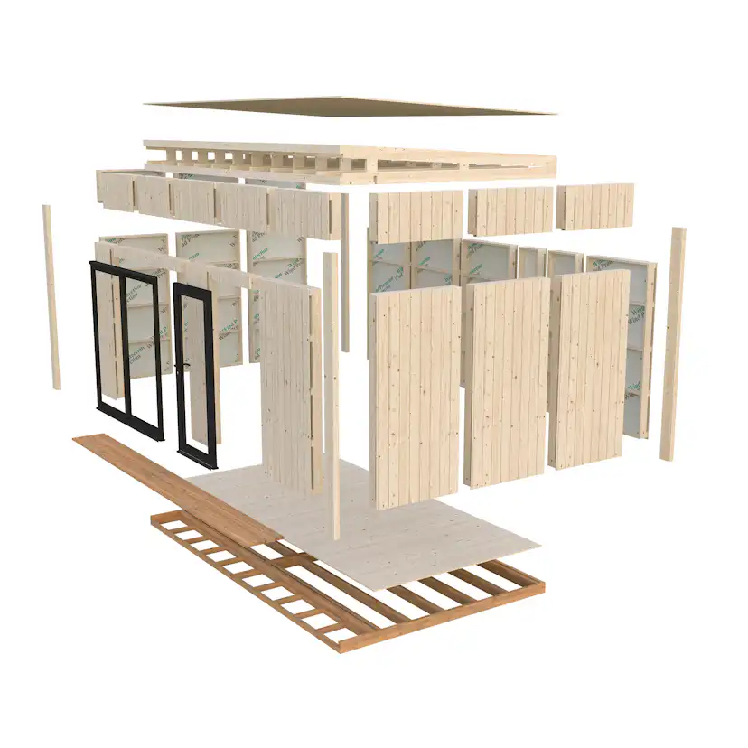 Trädgårdshus Palmako Johanna 19 m² (inv. 13,6 m² )