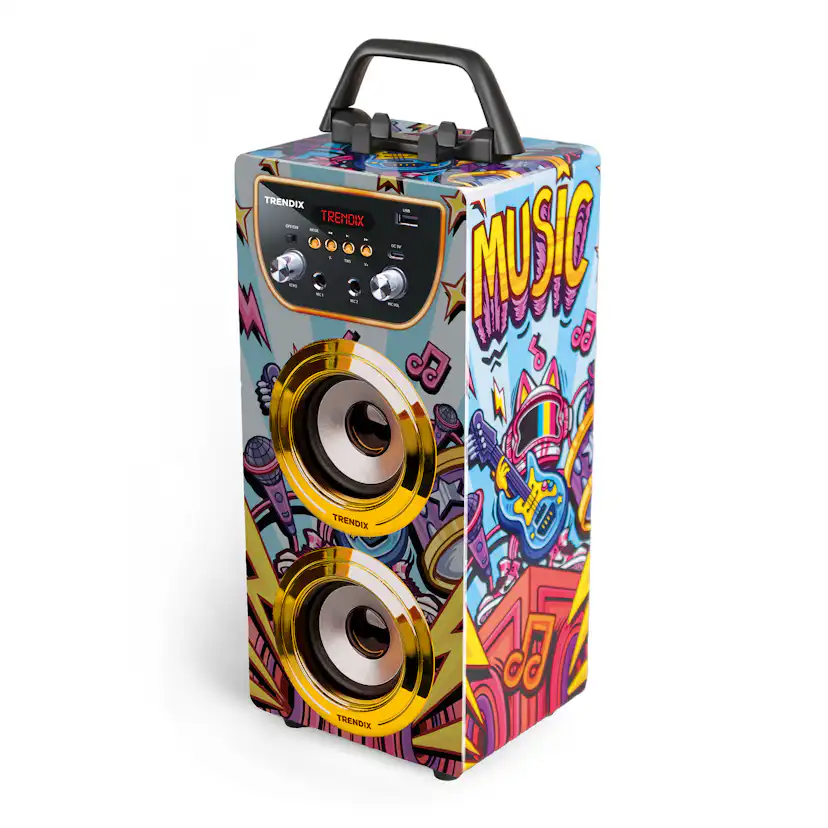 Karaokemaskin Trendix Golden Star Med 2 Mikrofoner