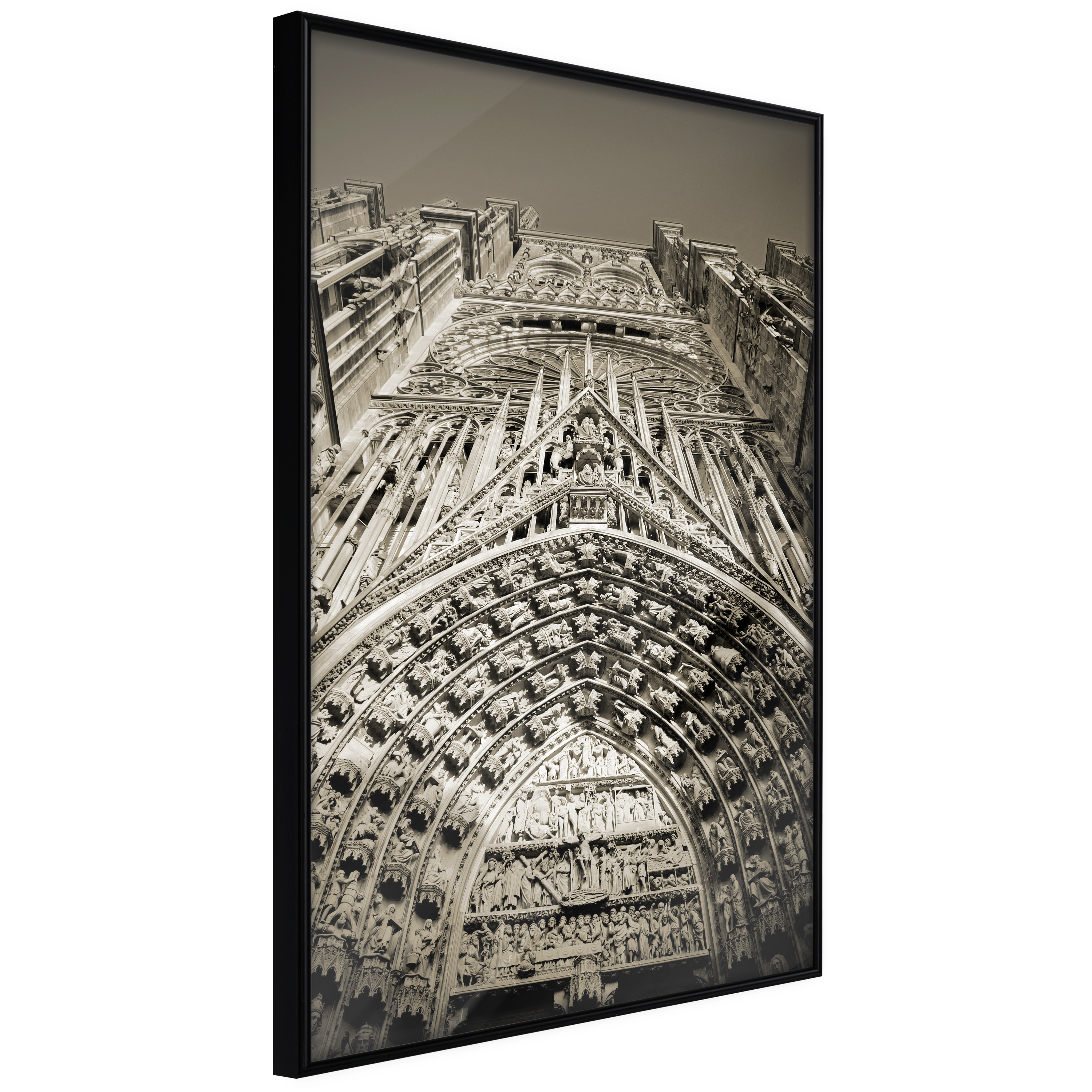 Affisch - Notre Dame Cathedral [Poster] 30x45 Svart ram, 30x45 cm