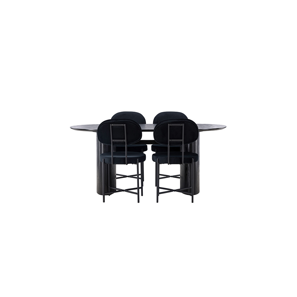 Matgrupp Venture Home Isolde med 4 st Stella stolar