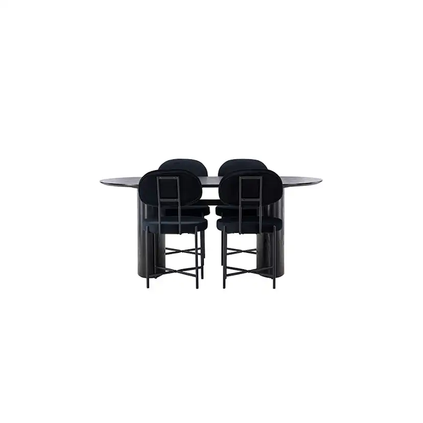 Matgrupp Venture Home Isolde med 4 st Stella stolar