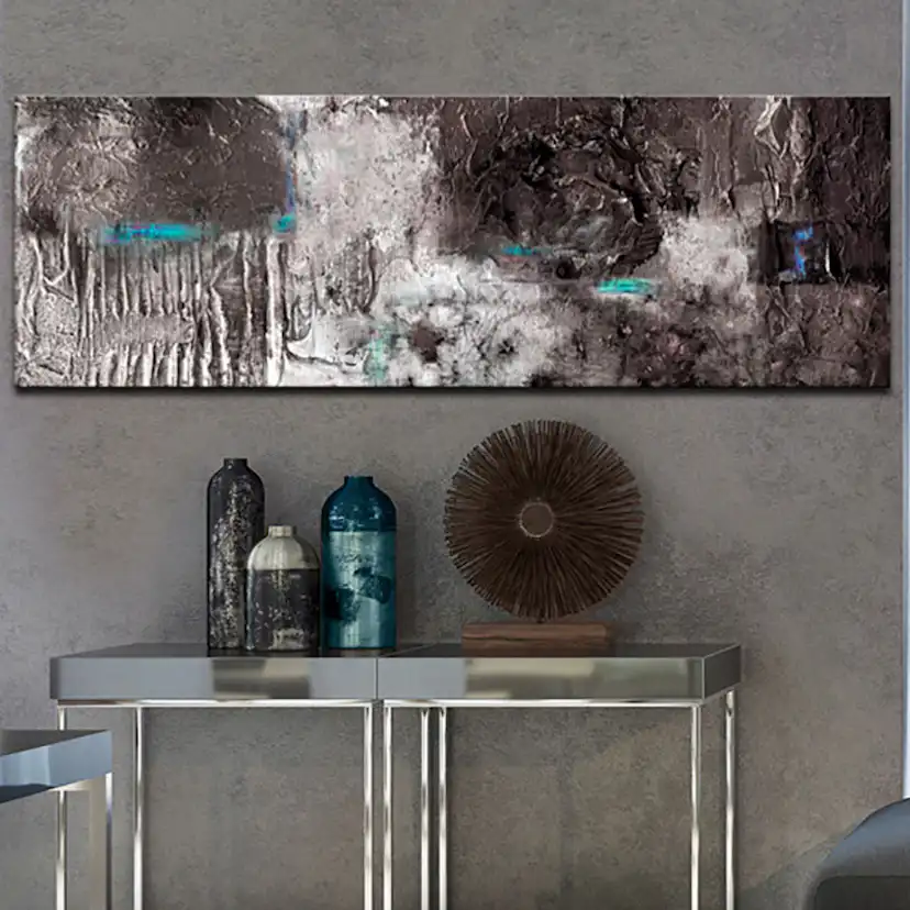 Handmålad Tavla Arkiio Silver Machine