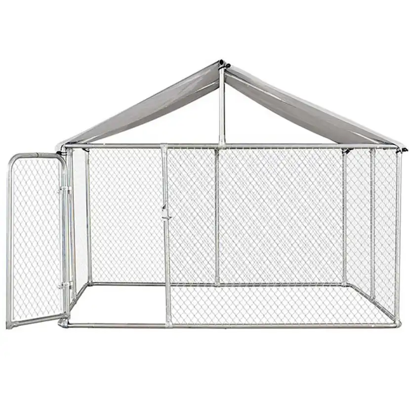 Trekker hundgård med tak, 3 x 3m 3x3 m