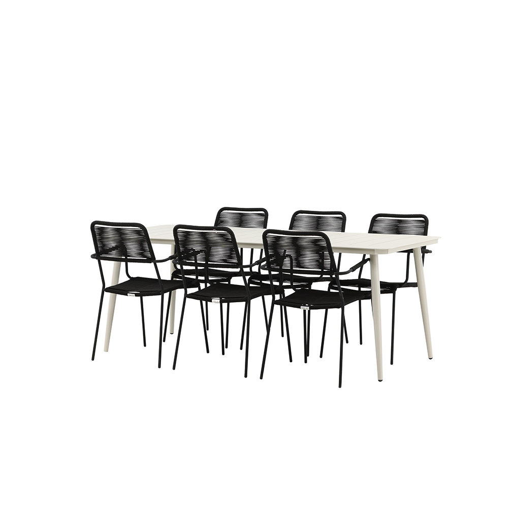 Matgrupp Venture Home Lina med 6 Lindos Stolar