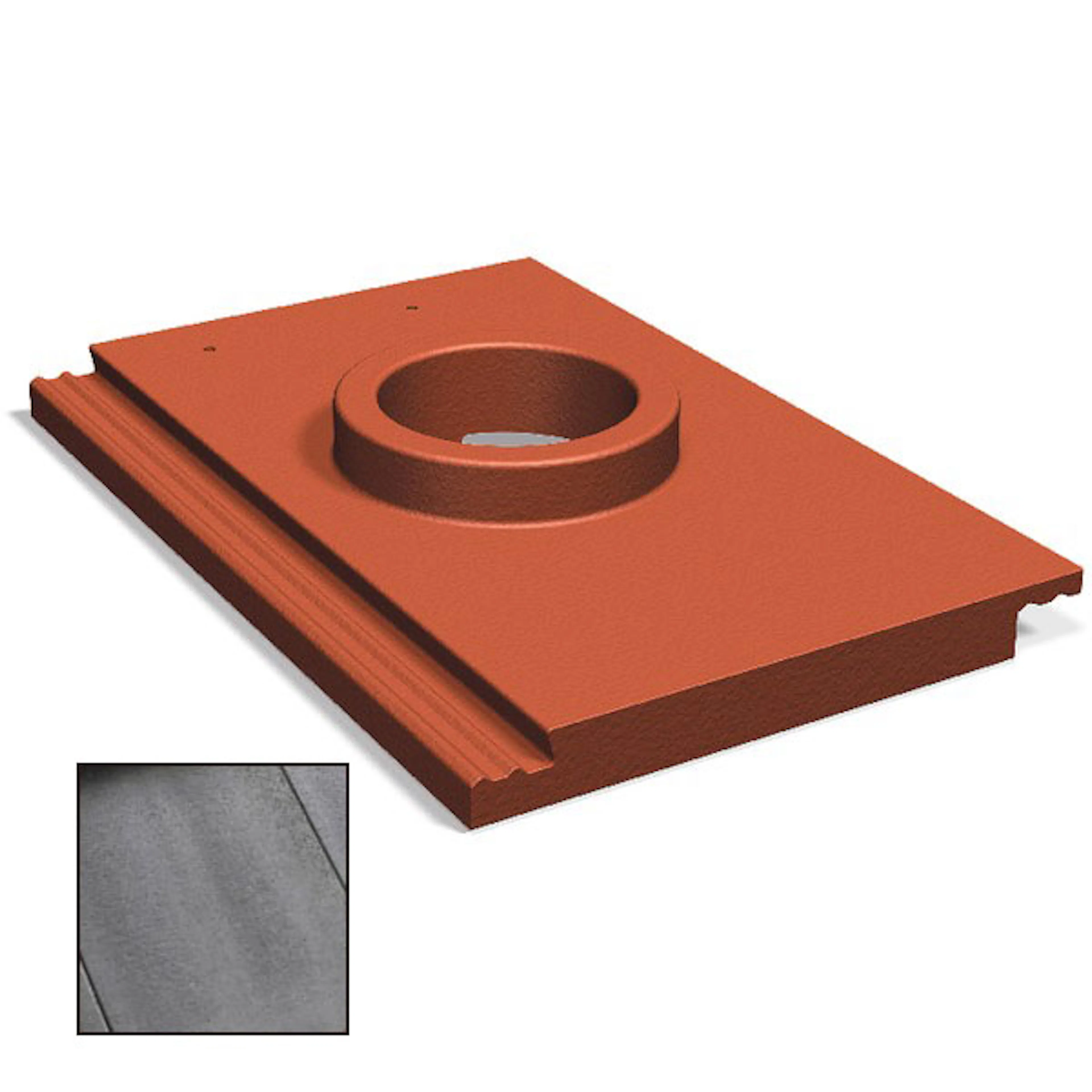 Betongdel för Genomföring Benders Carisma Obehandlad Grafit