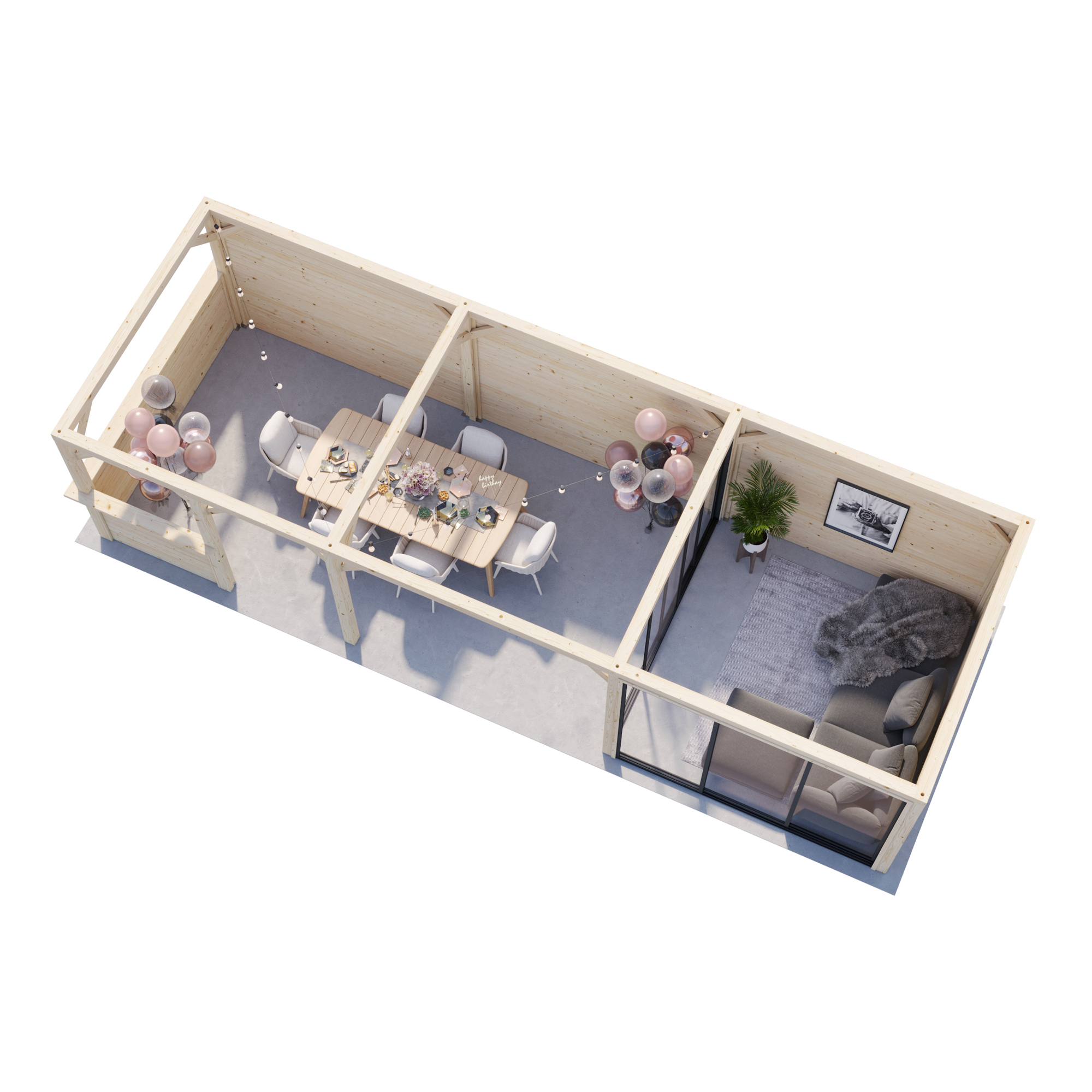 Uterum Palmako Bianca 24,9 m2 Set 215 Slide
