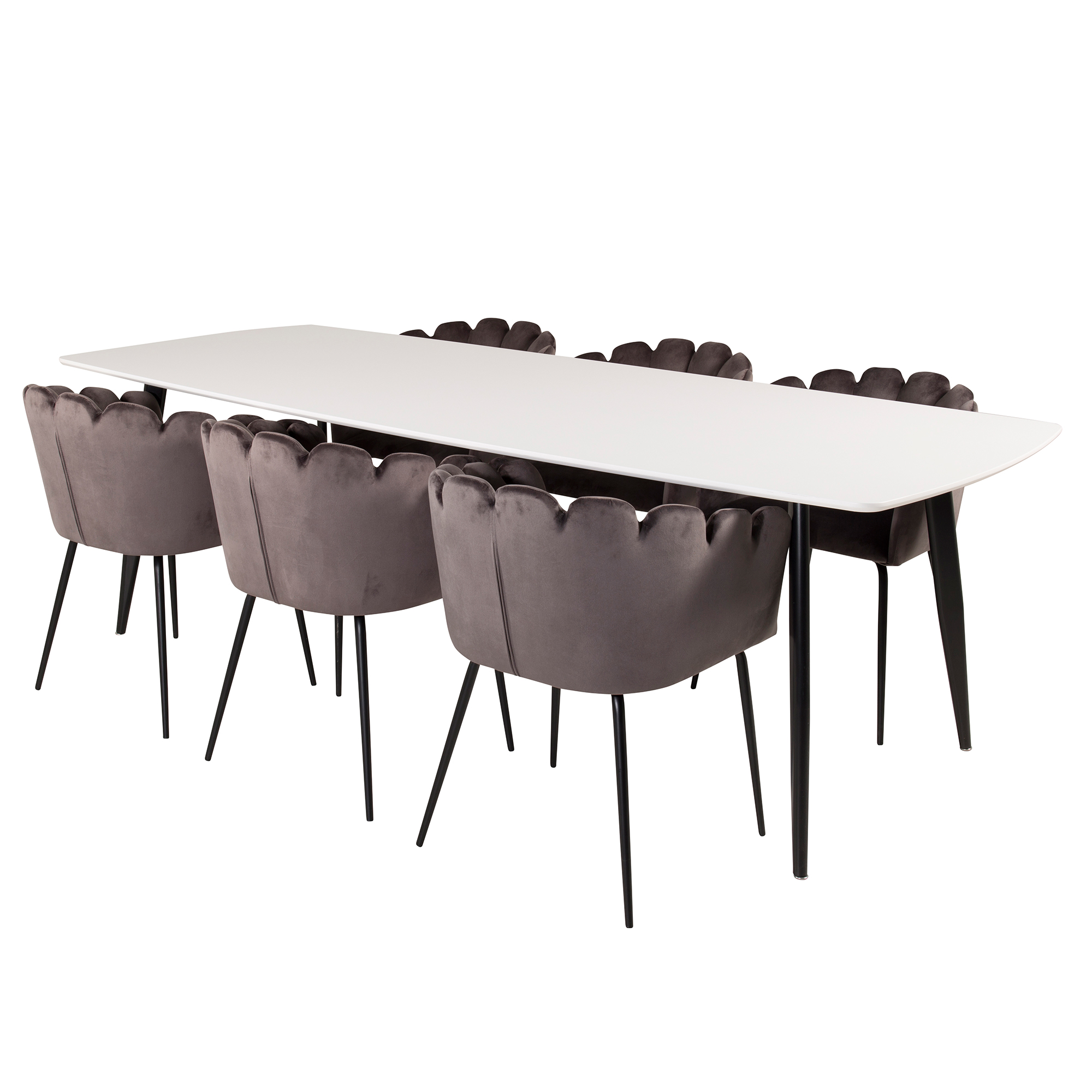 Matgrupp furniture/fashion Poker med 6 Limhamn Stolar