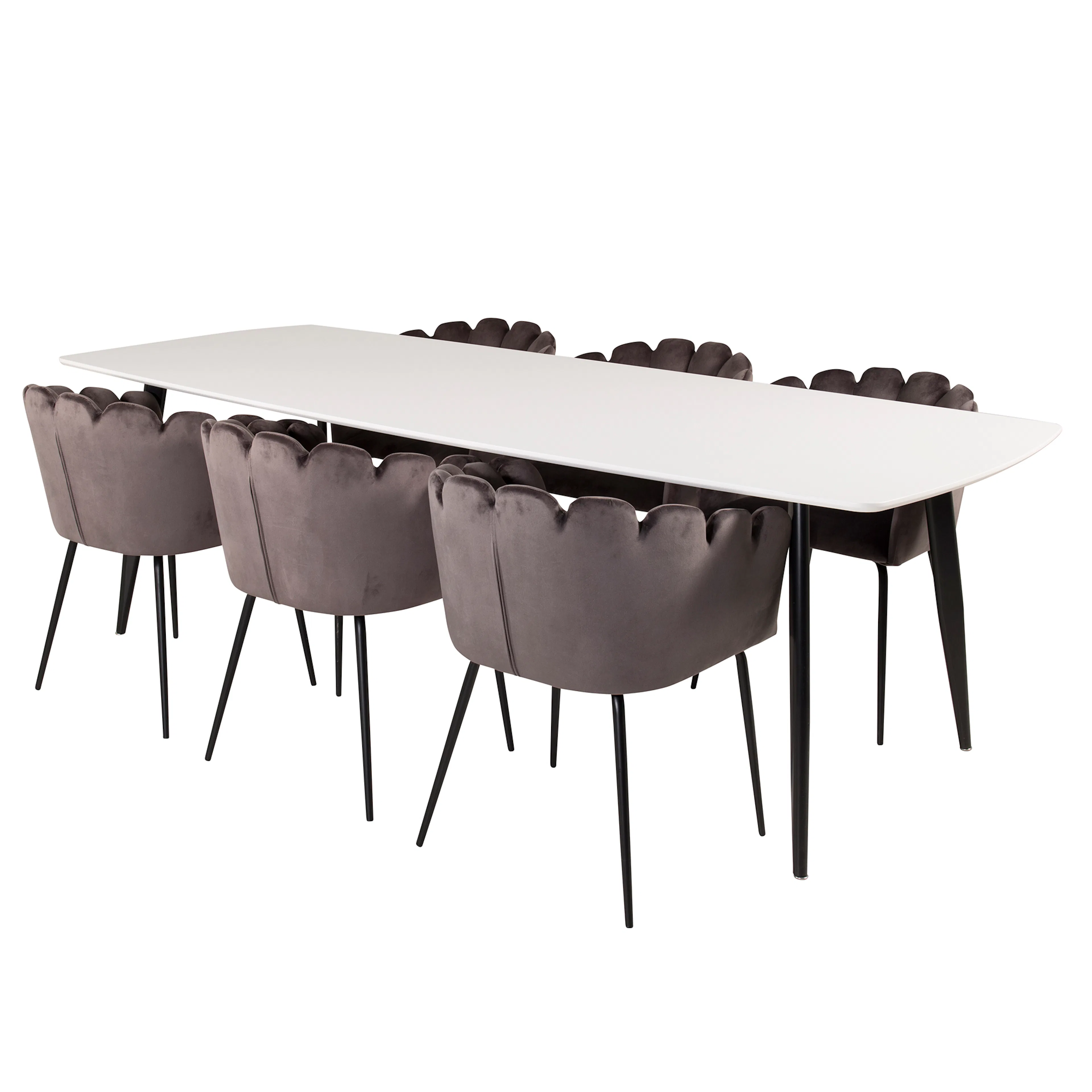 Matgrupp furniture/fashion Poker med 6 Limhamn Stolar