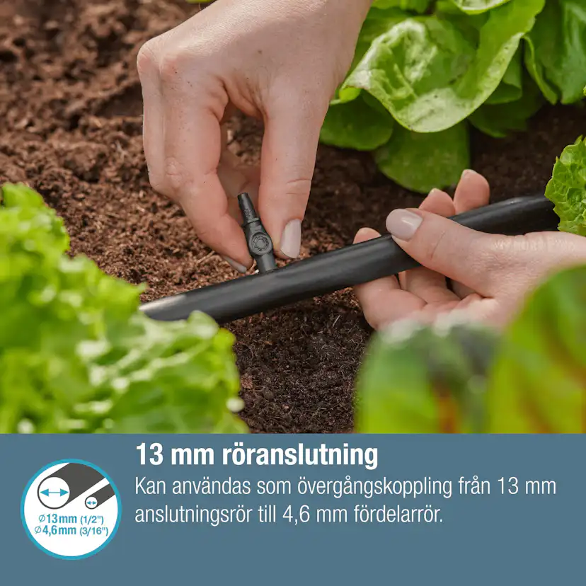 Skarvkoppling Gardena Micro-Drip 4,6 mm