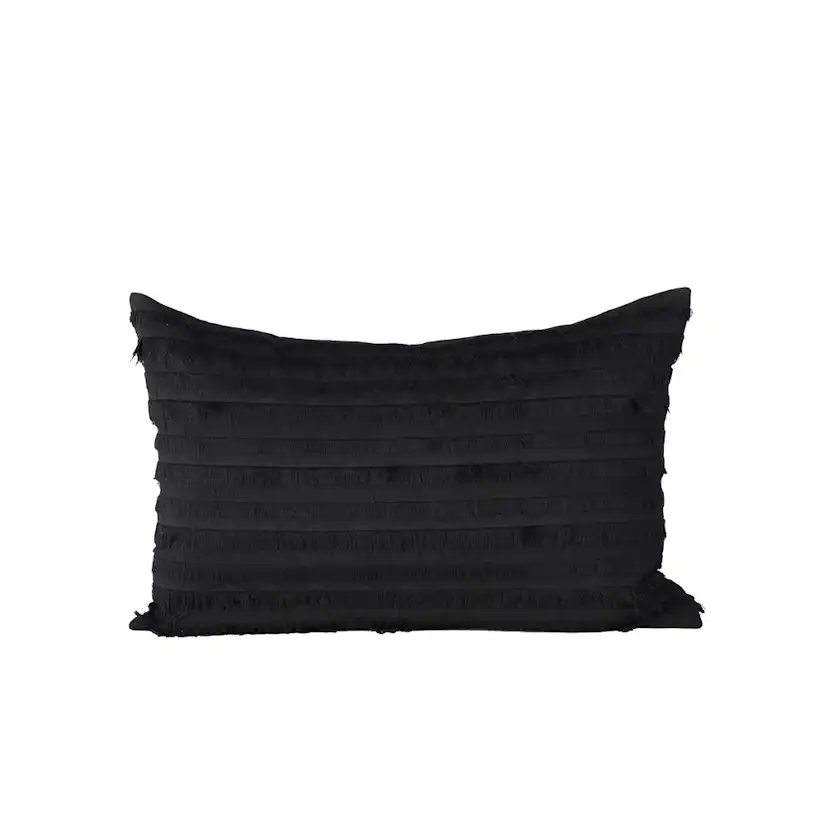 Edith Cushion Cover Cotton - Black Svart