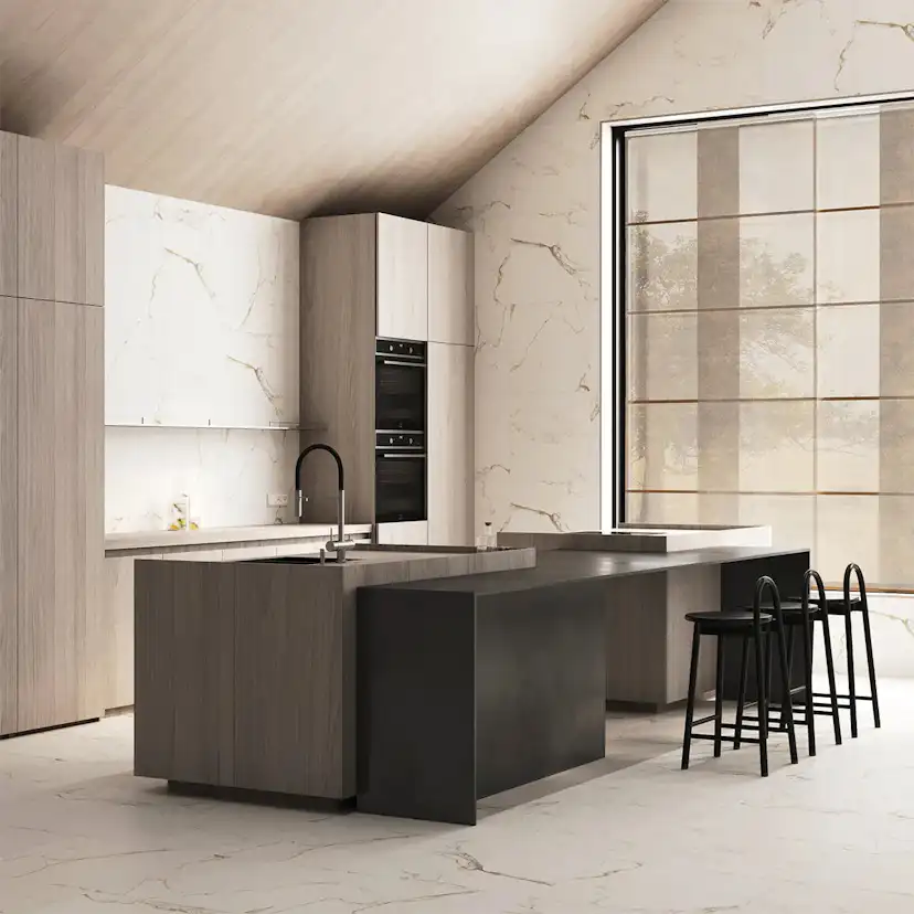 Klinker Carrara Gold Marmor Matt 60x60
