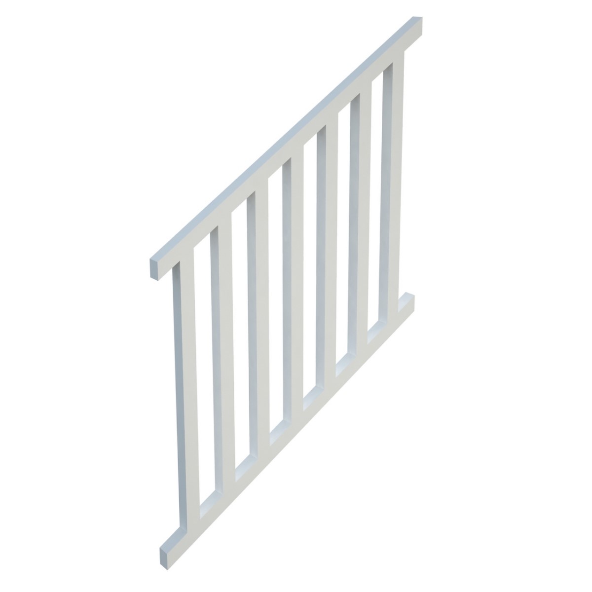 Siri 17, fence for stairs Vitmålad