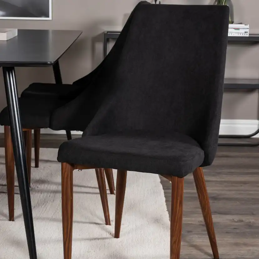 Matgrupp Venture Home Silvia med 6 Laura Stolar Polyestertyg