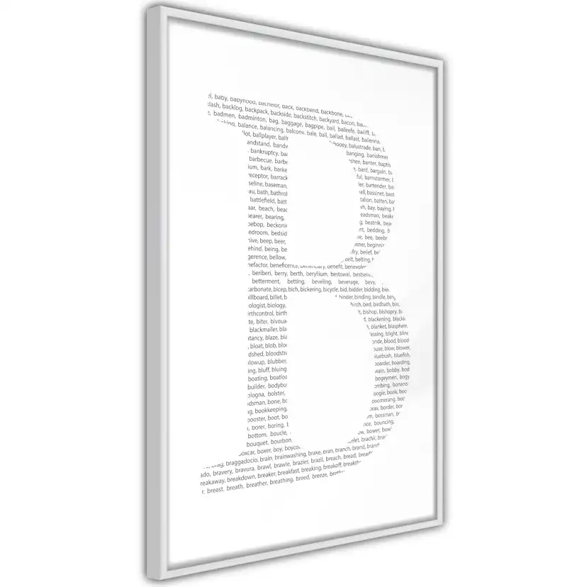 Poster Artgeist Affisch Letter B