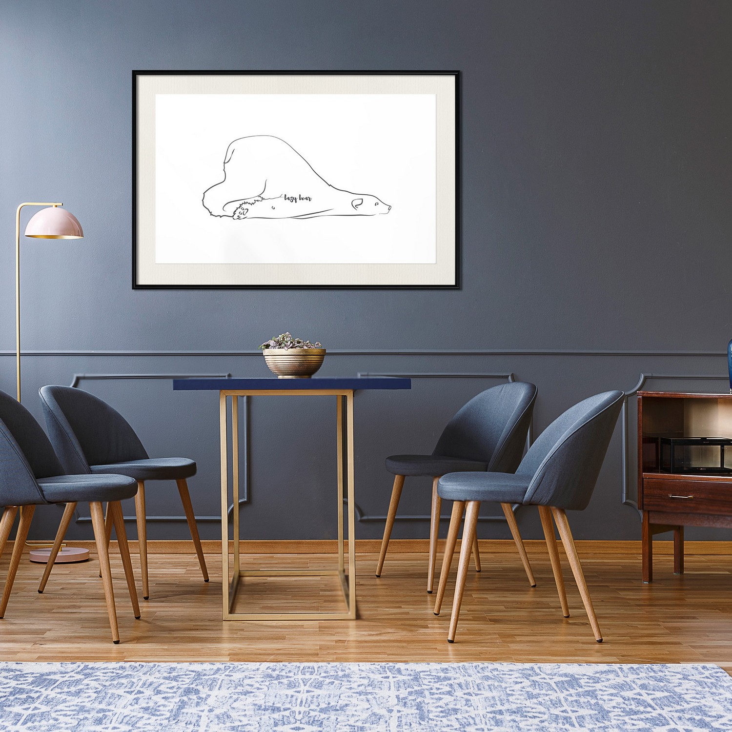 Poster Artgeist Affisch Lazy Bear