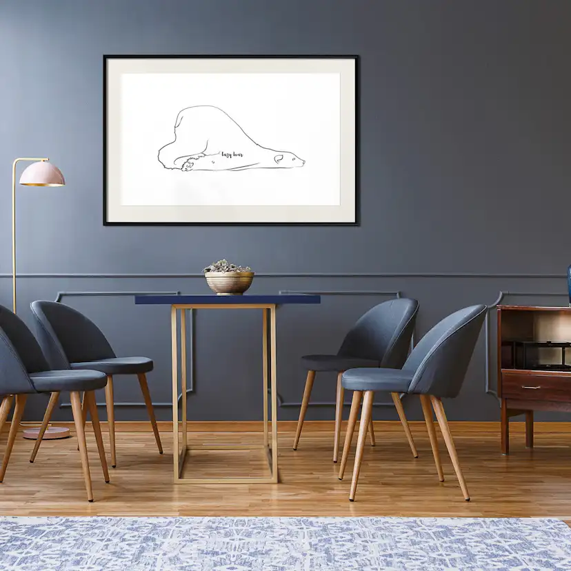 Poster Artgeist Affisch Lazy Bear