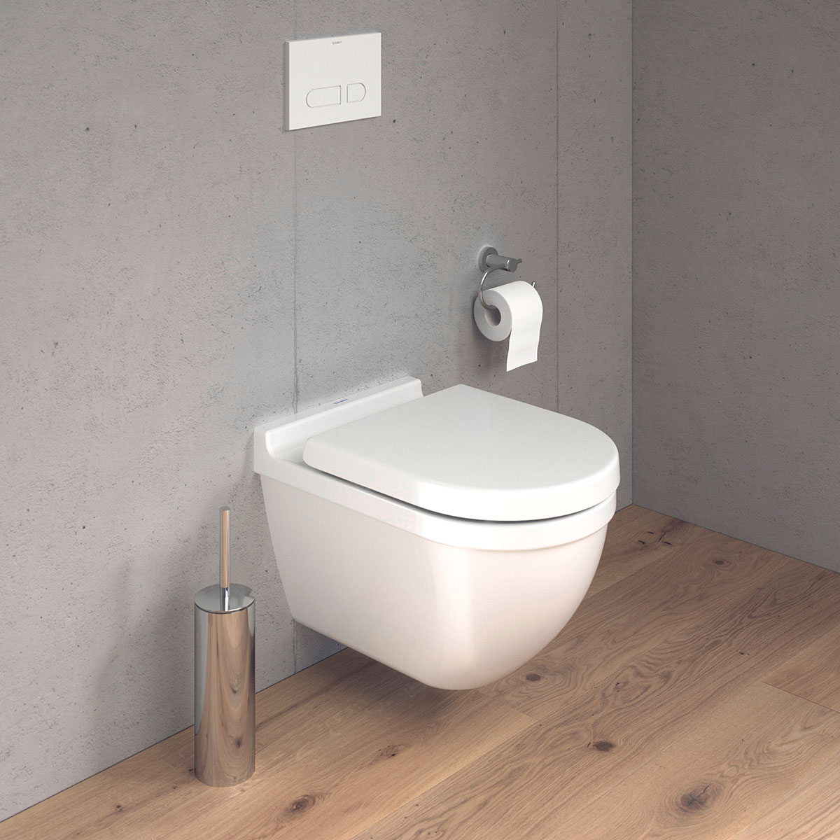 Vägghängd Toalettstol Duravit Starck 3 222509 utan Toalettsits