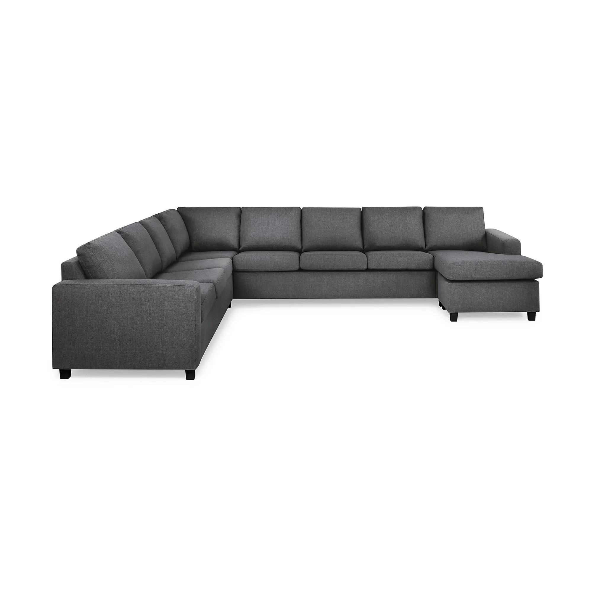 7-sitssoffa Basic Home Crazy U-formad Vändbar med Divan XXL 345 cm