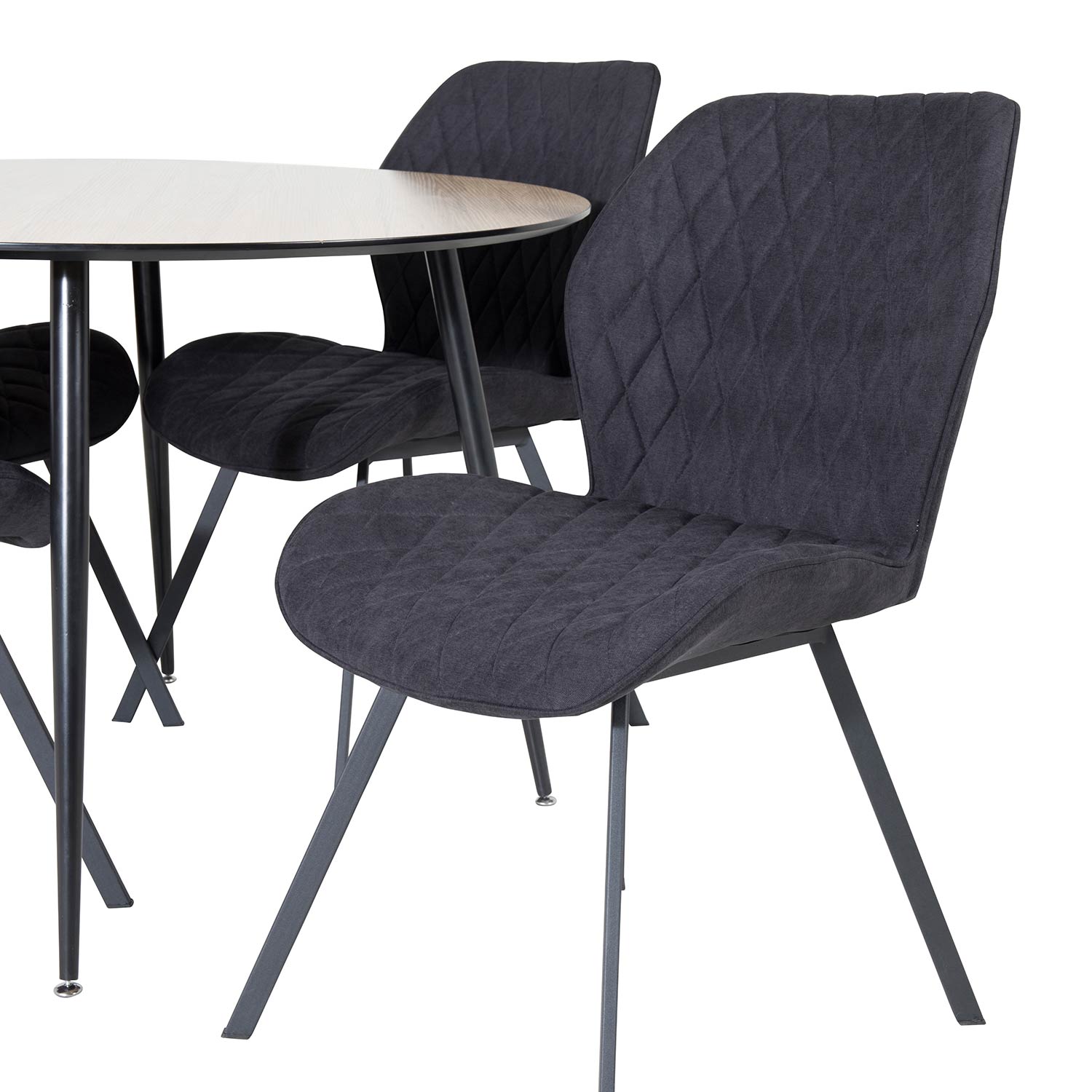 Matgrupp Venture Home Silvia med 4 Geneva Stolar Runt