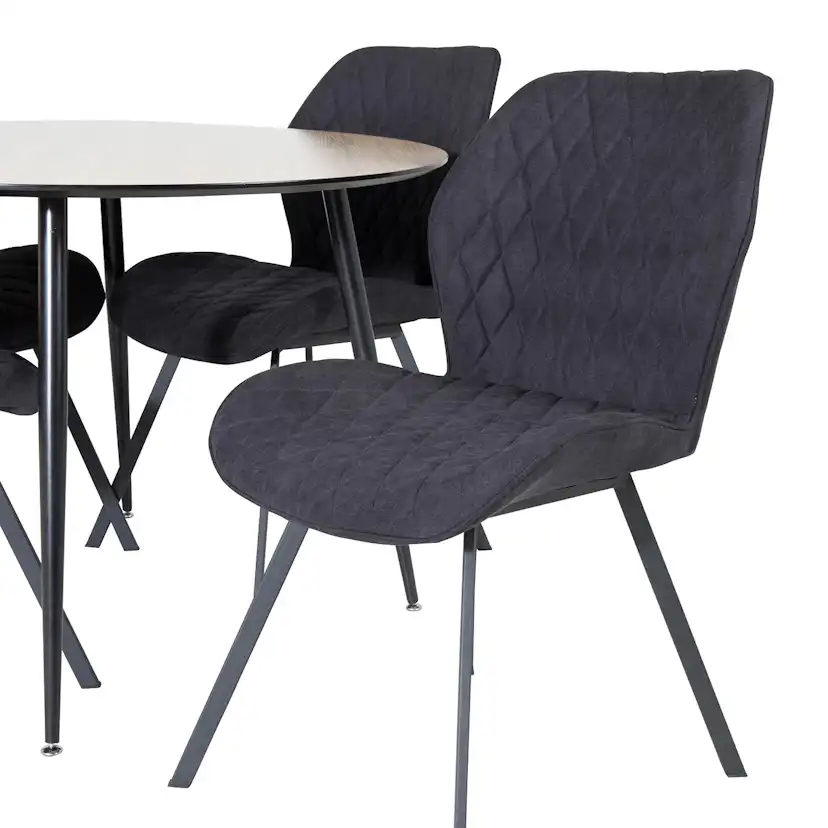 Matgrupp Venture Home Silvia med 4 Geneva Stolar Runt