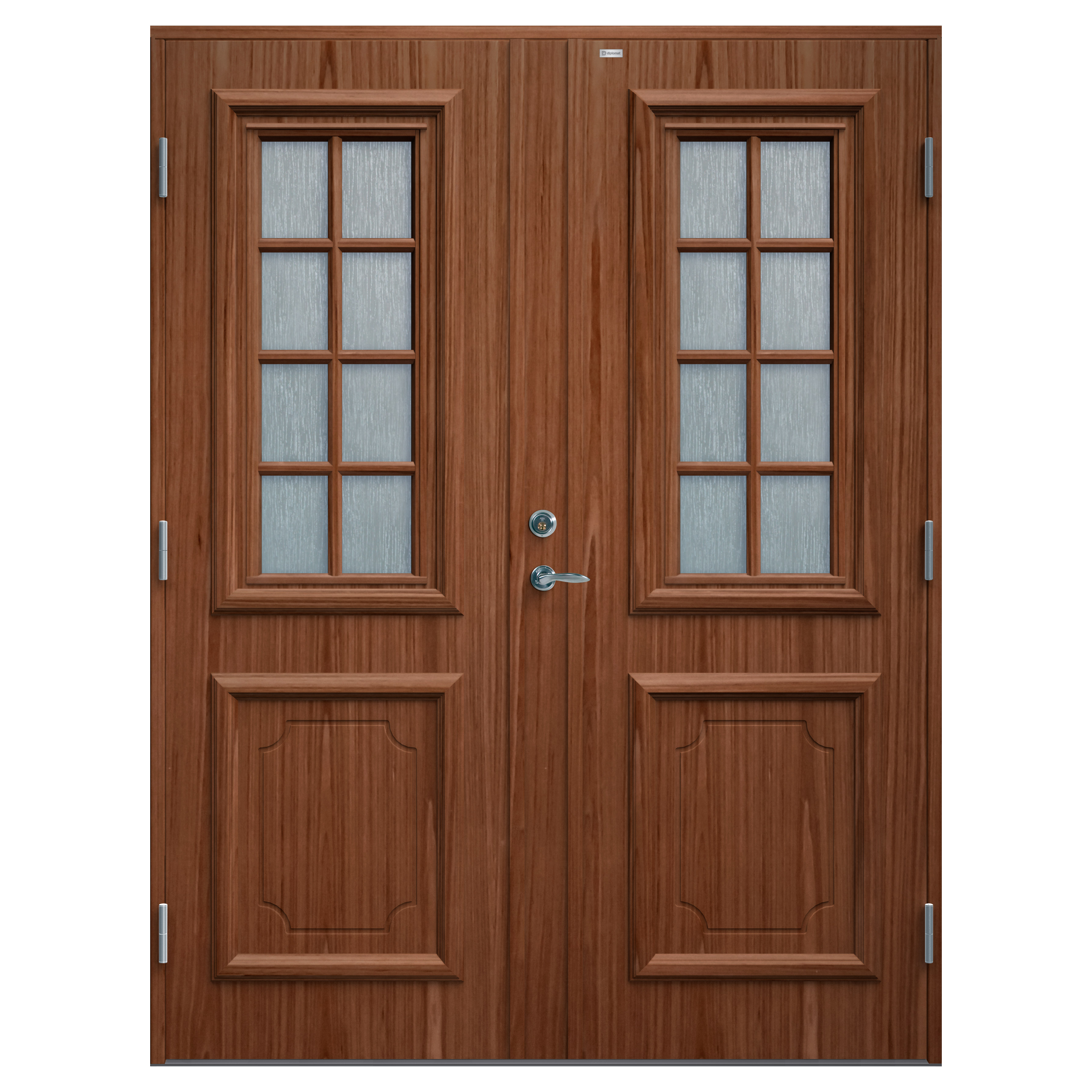Parytterdörr Diplomat Svea Teak Glas