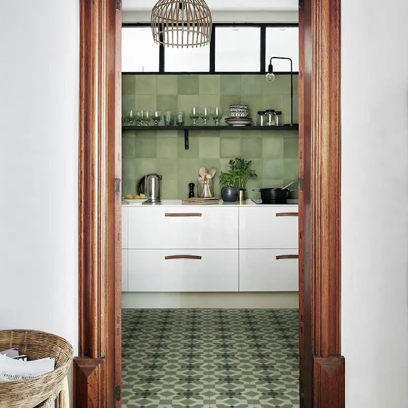 Klinker Marazzi Group D Segni Blend Verde 10x10 cm