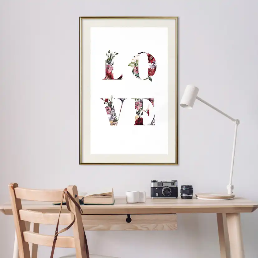 Poster Artgeist Affisch Love in Flowers