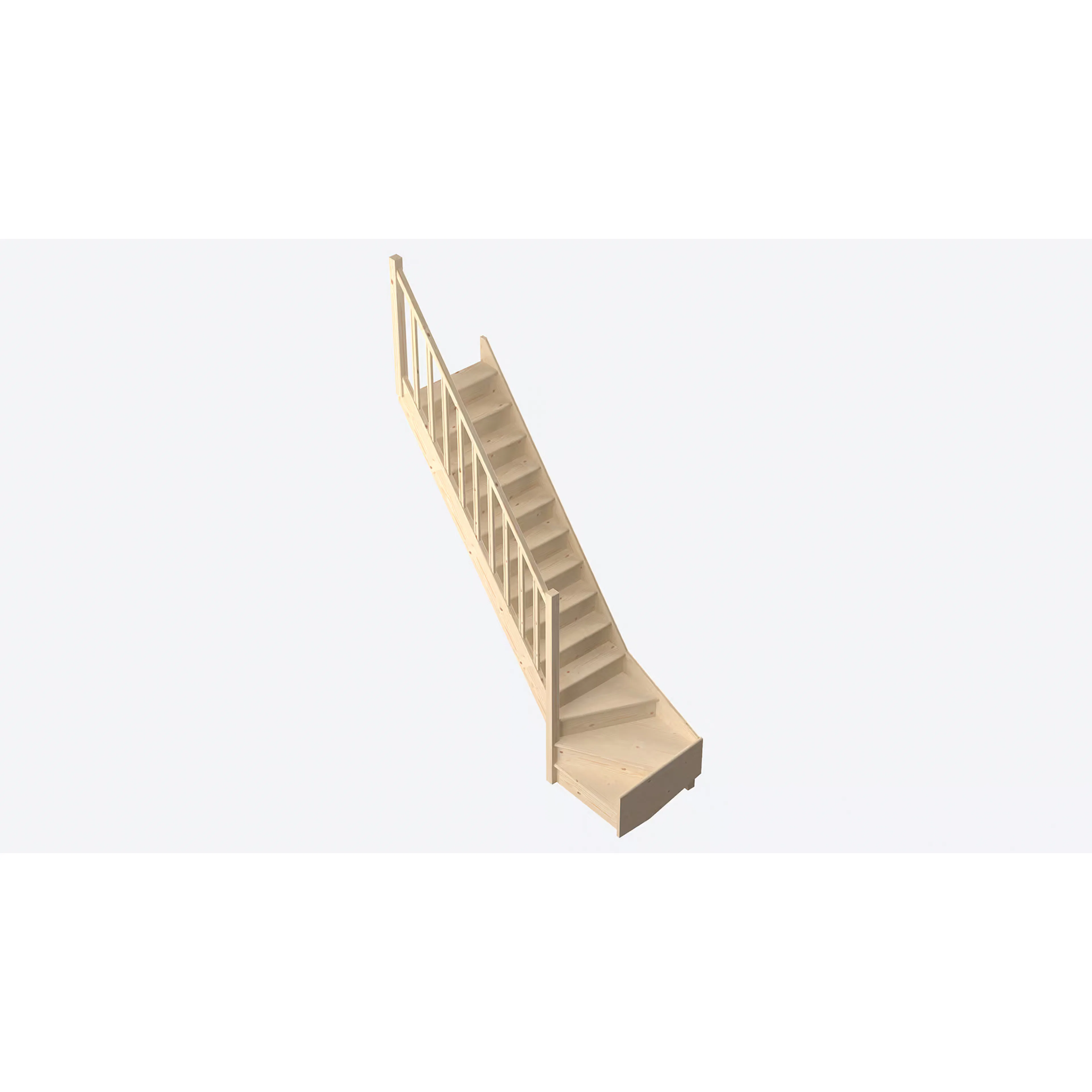 Lofttrappa Byggera Tradi Eco L-form