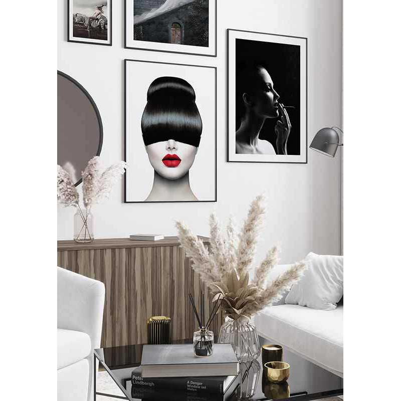 Poster Gallerix Red Lips Hair Cut