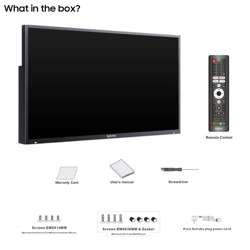 Utomhus TV Sylvox Pergola Pro QLED 65tum