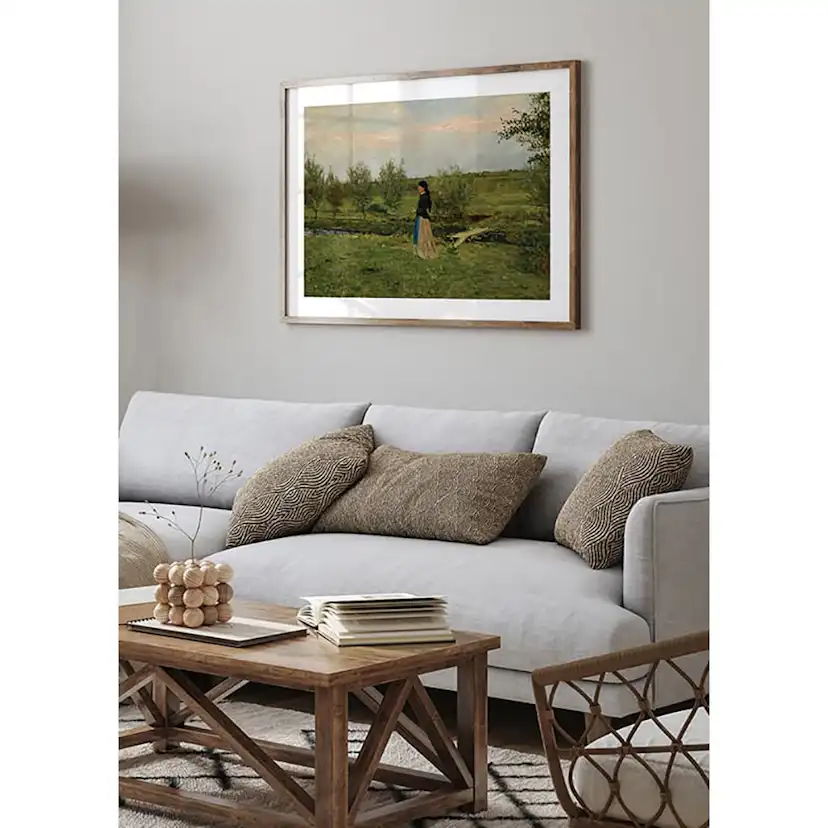 Poster Gallerix Evening At Pipping By Erik Werenskiold