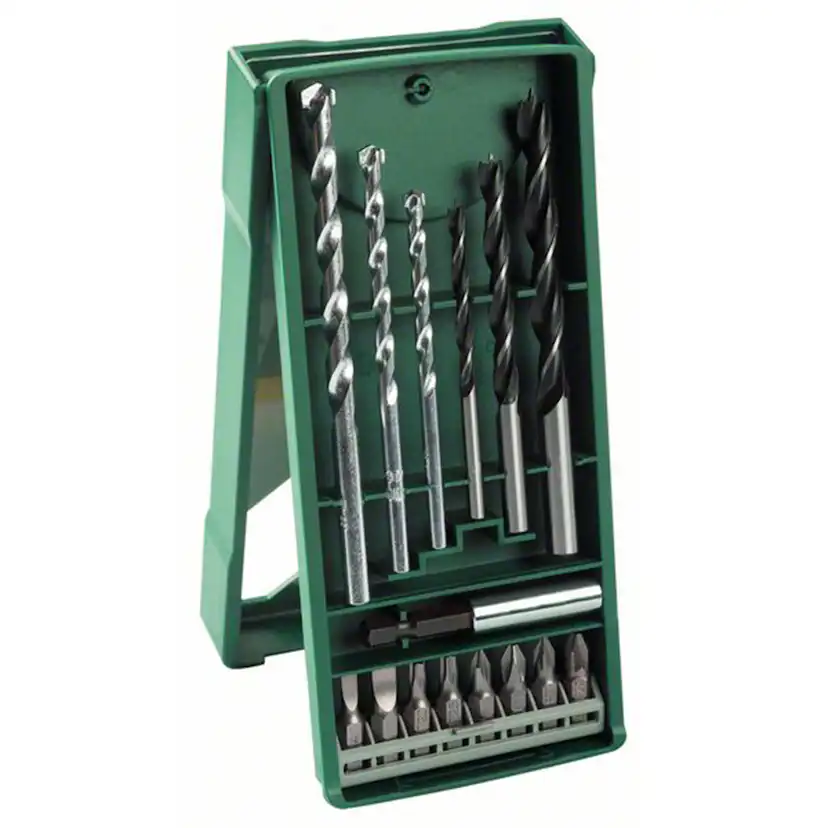 Borr-/bitsset Bosch Power Tools 15-delars Mini-X-Line