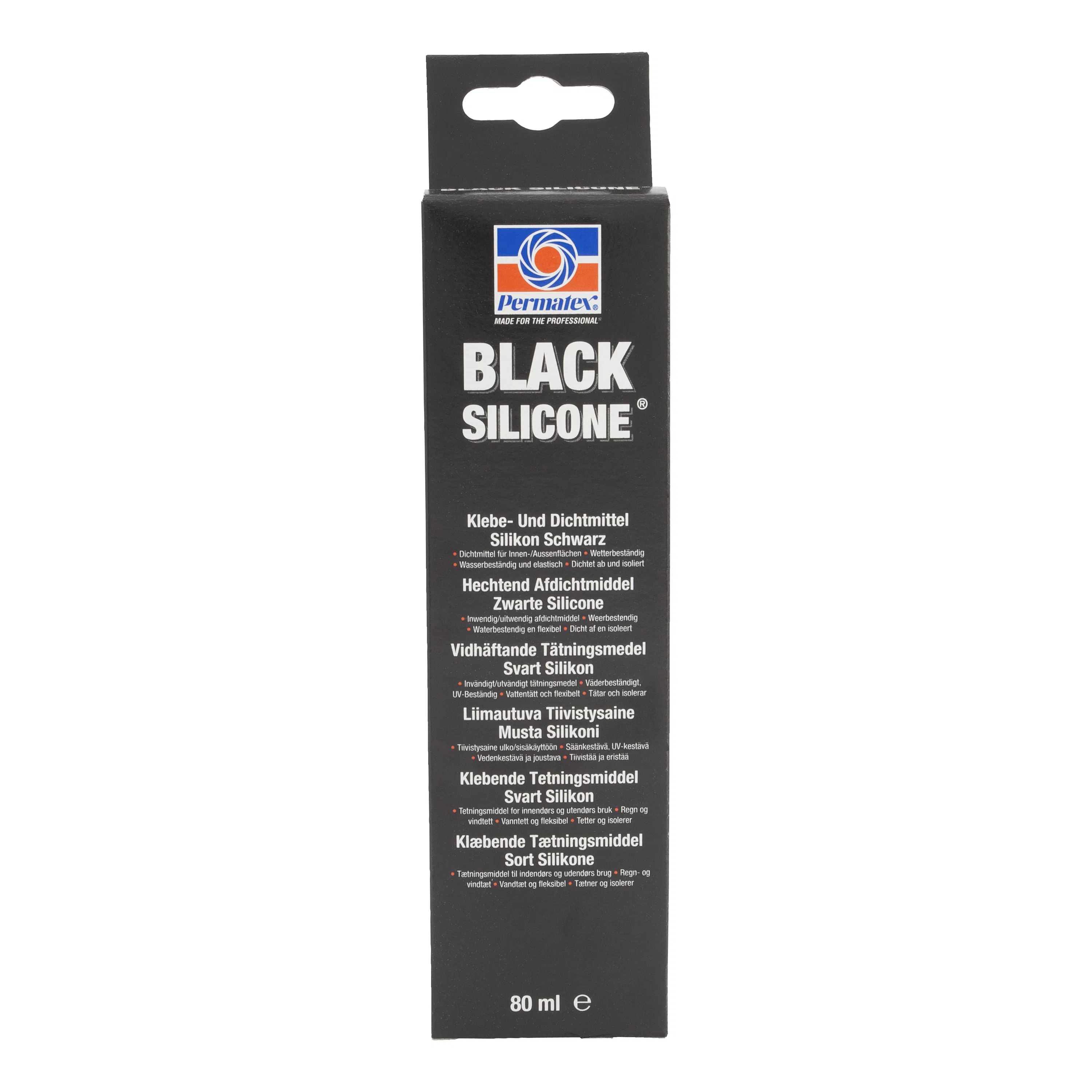 Packning Permatex Svart RTV Silikon 80ml