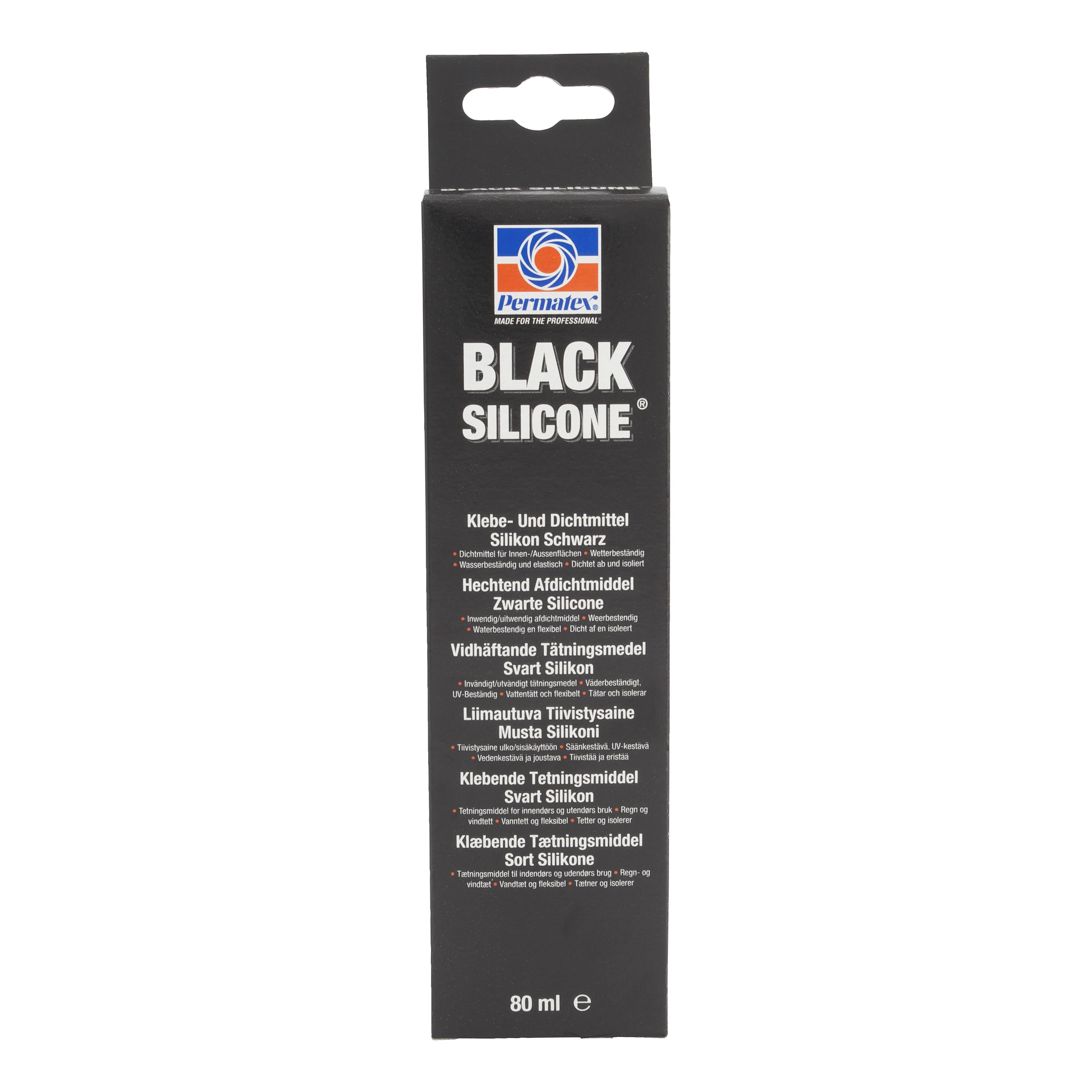 Packning Permatex Svart RTV Silikon 80ml