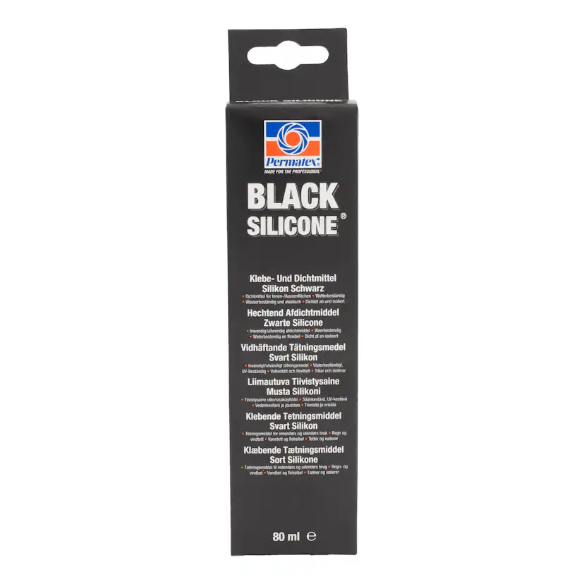 Packning Permatex Svart RTV Silikon 80ml