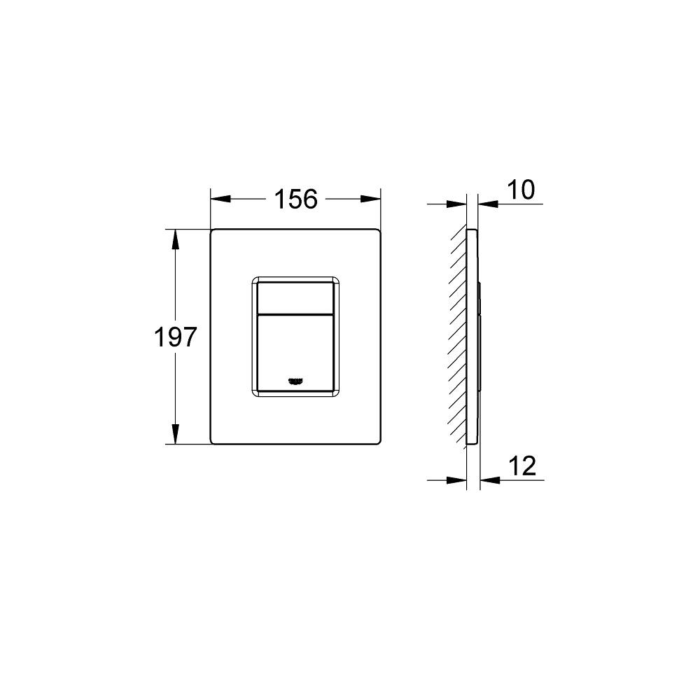 Vägghängd Toalettstol Grohe Euro Ceramic 39206 Komplett